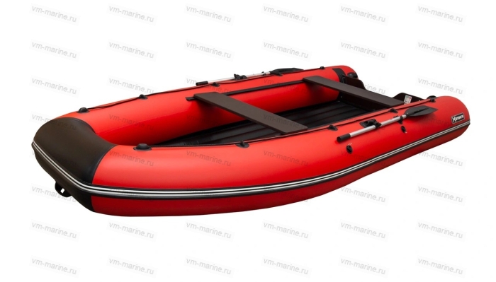 Лодка ПВХ "Хатанга PRO-390" НДНД (красно-черная) B1-02-127-2