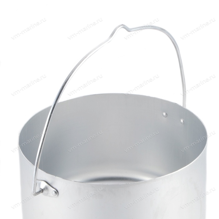 Котелок костровой "СЛЕДОПЫТ" цилиндрический 6 л, алюм./6/