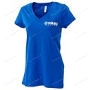 Футболка женская Yamaha Racing Royal V-Neck Tee