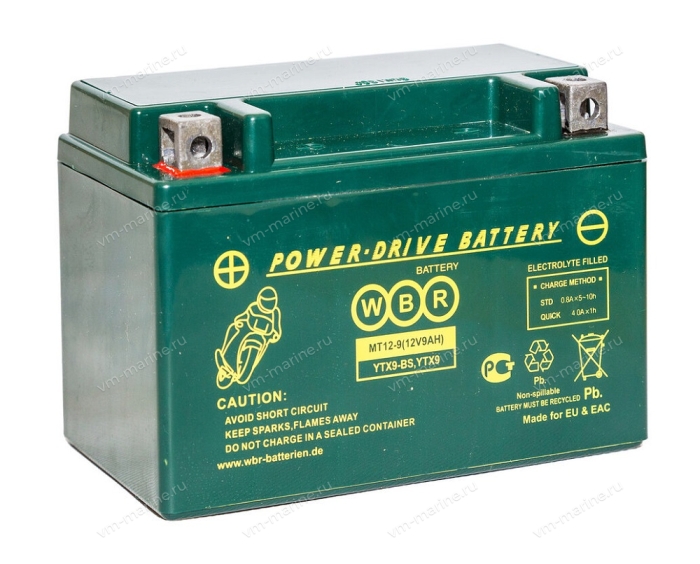 Аккумулятор WBR 150*87*105 MT12-9 (полярность прямая)