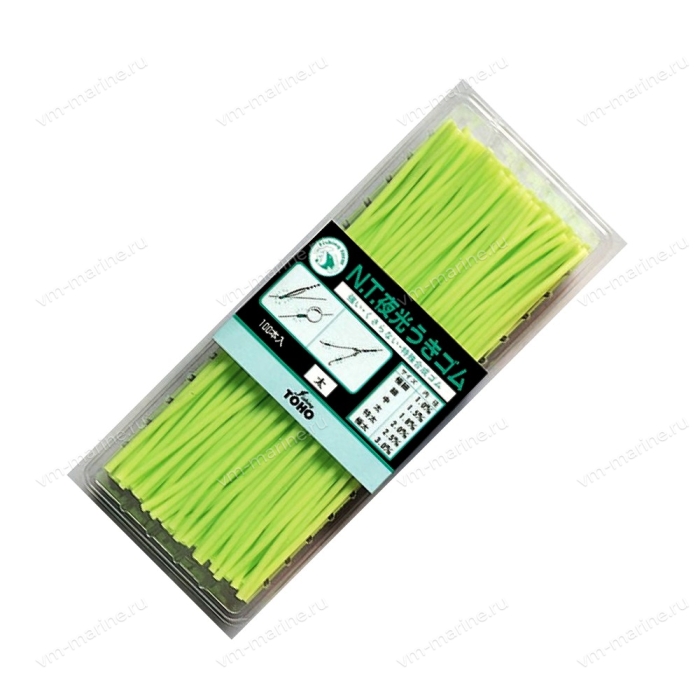 Кембрик силиконовый Toho N.T Luminous Rubber Tube Green 4мм зеленый