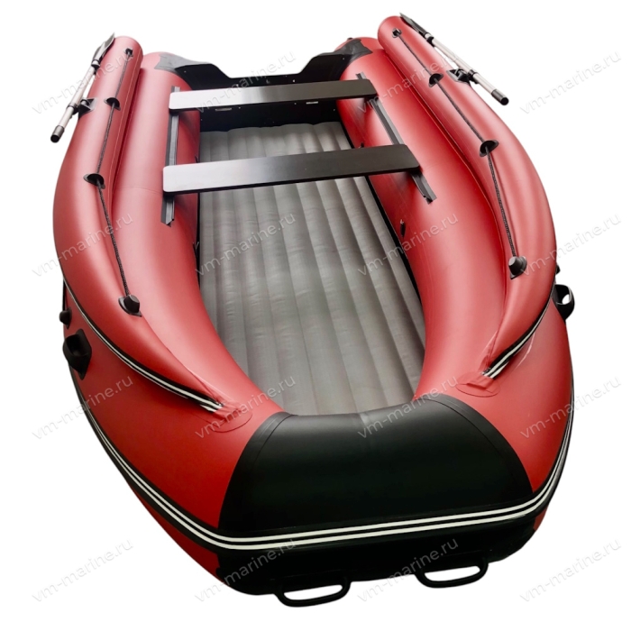 Лодка ПВХ "Хатанга Jet-425 Lux" НДНД (красно-черная)