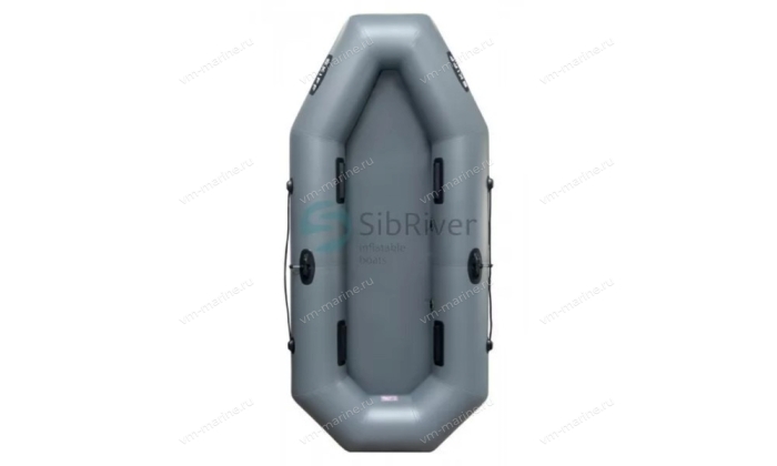 Лодка надувная гребная Skiff-260 серый