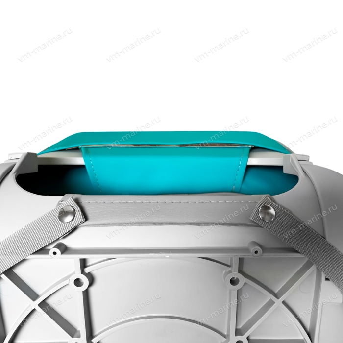 Накидки (подушки) на сиденье, винил, бирюзовый-серый 700-010