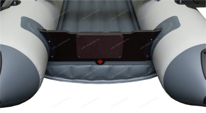 Лодка надувная моторная Хатанга-320 НДНД св.серый/т.серый