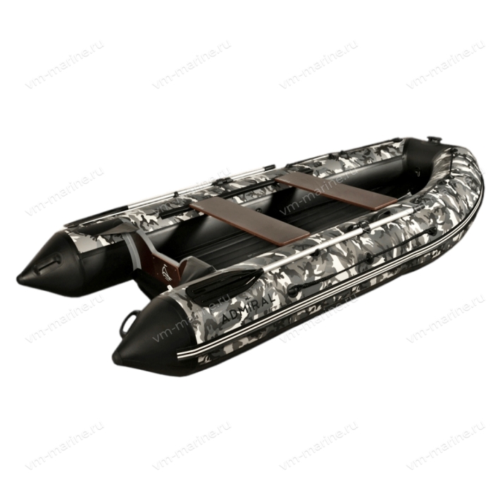 Лодка надувная моторная ADMIRAL 520 с пайолом 5,2м камуфляж/омон