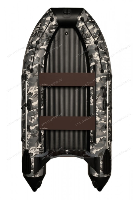 Лодка надувная моторная ADMIRAL 350 с НДНД 3,5м камуфляж/омон