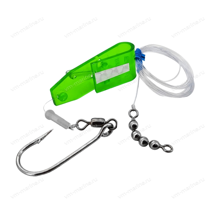 Блесна троллинговая Клипса Roller Baiter Green 885 Fin 3"