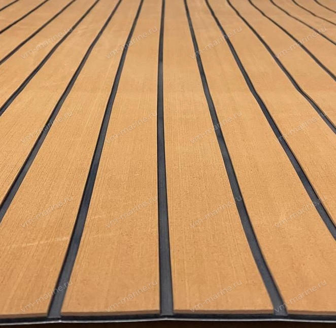 Палубное покрытие Eva-Teak св.корич-черный (лист) 1200*2400