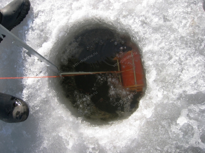 Протяжка сетей под льдом Harveli