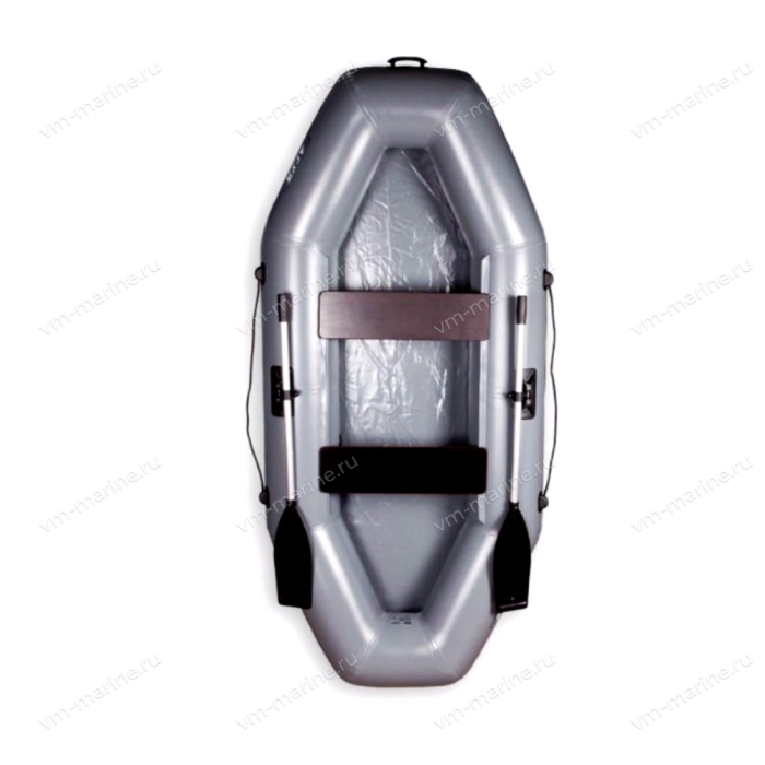 Лодка надувная гребная Агул-300 серый
