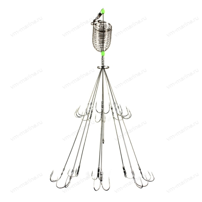 Краболовка JpFishing Crab Catchers Double (36см, крючки 11-23см, кормушка, нержавейка)