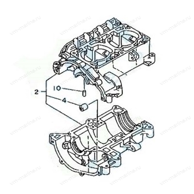 Картер на Ямаха 760 97 г.в. 64Х-15100-00-94