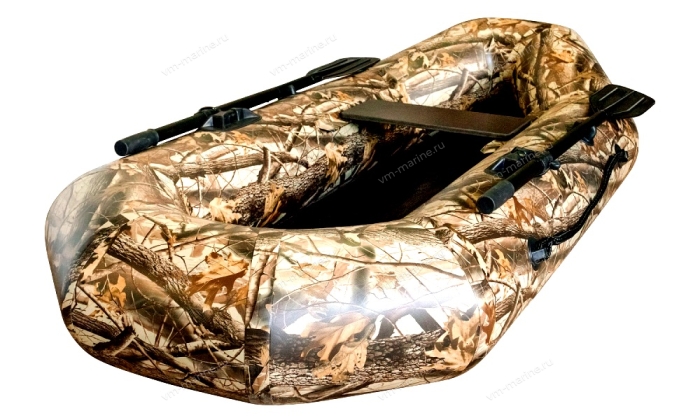 Лодка надувная гребная LEADER КОМПАКТ 220 камуфляж 2,2м
