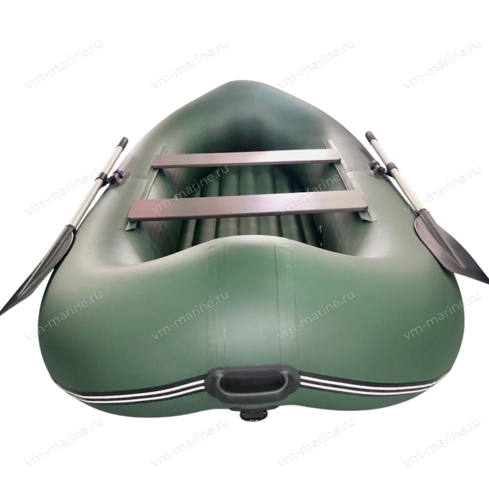 Лодка надувная гребная Джой-280НД надувное дно зелёный