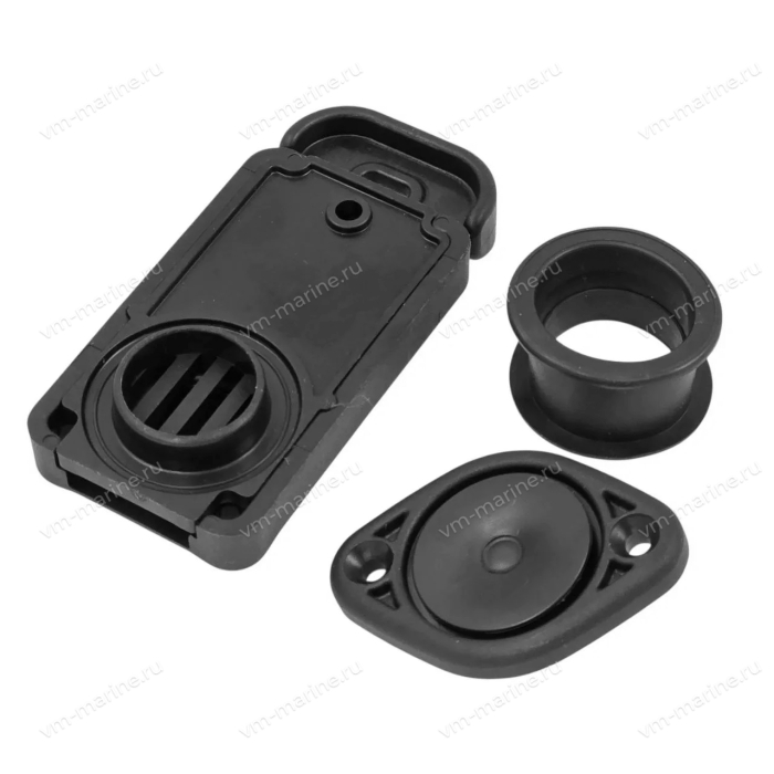 Клапан сливной шиберный (21 мм), цвет чёрный 100-123