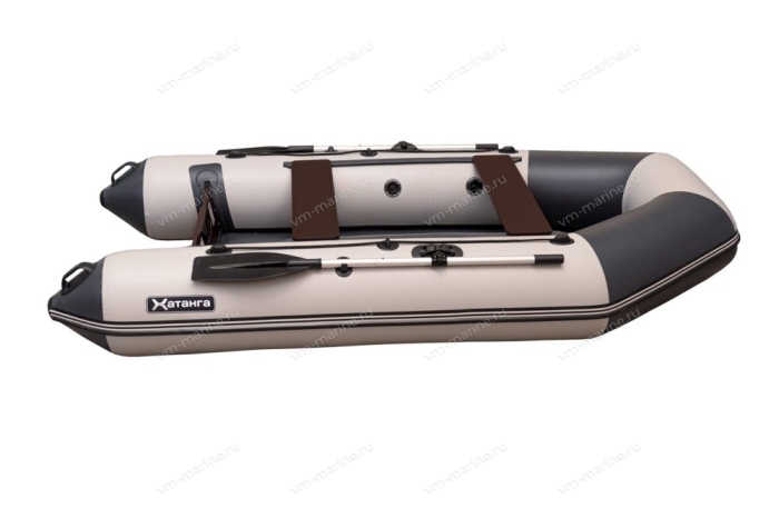 Лодка надувная моторная Хатанга-290 НДНД св.серый/т.серый