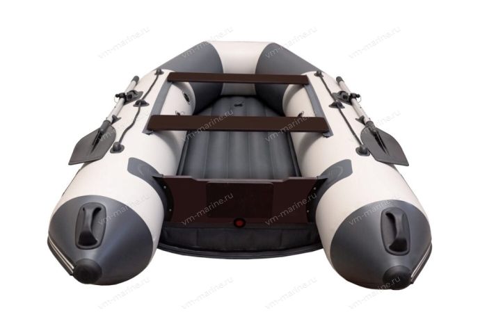 Лодка надувная моторная Хатанга-290 НДНД св.серый/т.серый