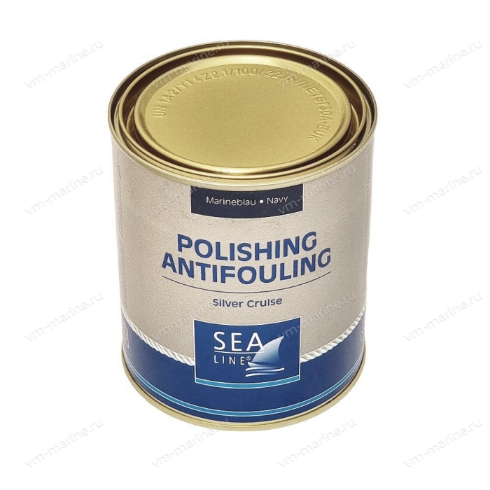 Необрастающая краска Self-Polishing SeaLine Silver Cruise 0,75 л, Синий 38394