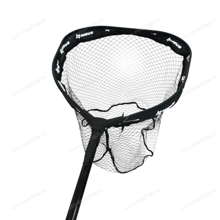 Подсачек телескопический складной Nisus 53x45х138см сетка прорезиненная (N-ZT-2805345)