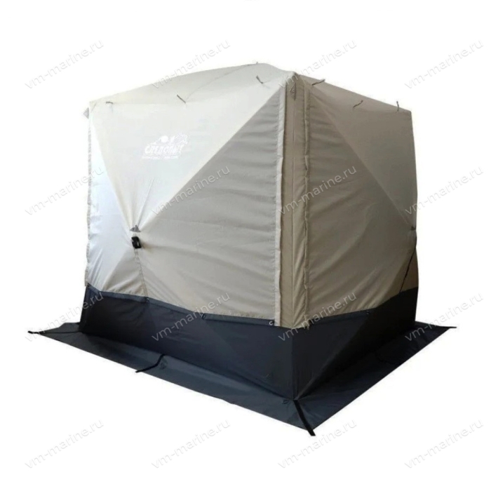 Шатёр СЛЕДОПЫТ быстро сборный 4 стены / 2,1 х 2,1 х 2,05м / 4,4кв.м бежевый/хаки (PF-TOR-K03)