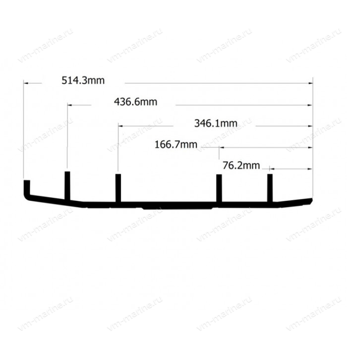 Коньки SPI A-04-0-4-642 для снегоходов Yamaha