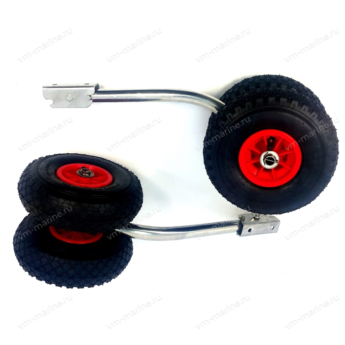 Колёса транцевые двойные для ПВХ лодки с НДНД JET-2S быстросъёмные 130-140кг