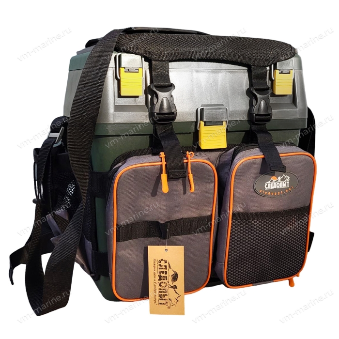 Ящик для зимней рыбалки СЛЕДОПЫТ 20л с сумкой органайзером