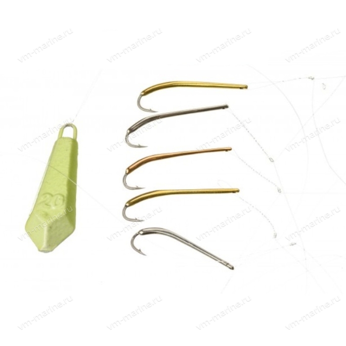 Удилище зимнее RX-5 Оснащённое 5 блёсен ВЕГА зубарь/навага