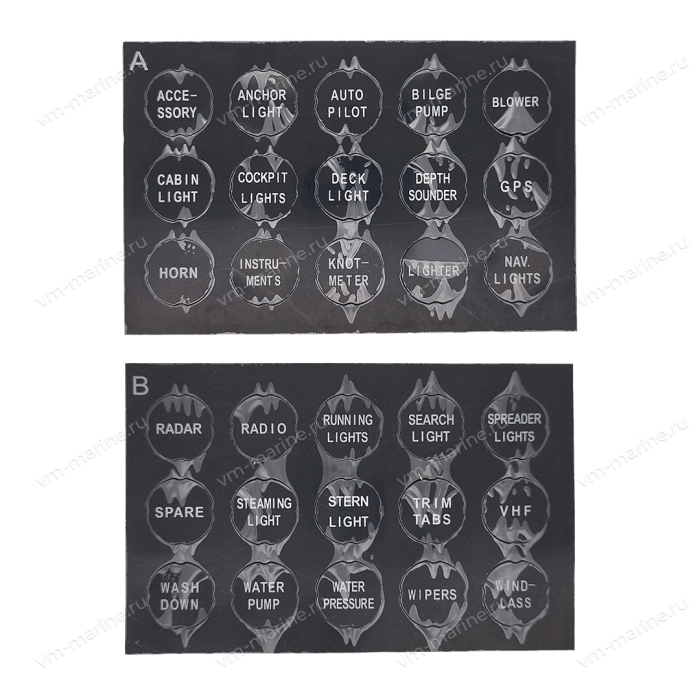 Панель с включателем 12V, 24V SF50743-6