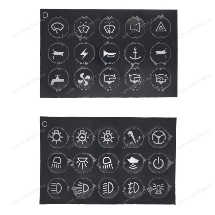 Панель с включателем 12V, 24V SF50743-6