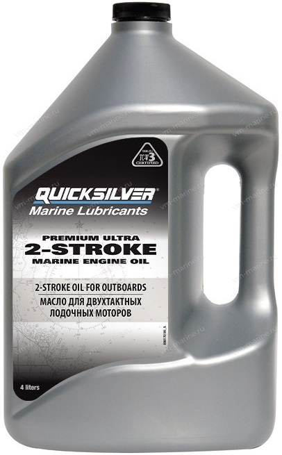 Масло Quicksilver Premium ULTRA TC-W3 для 2-х такт.моторов (4 л.)