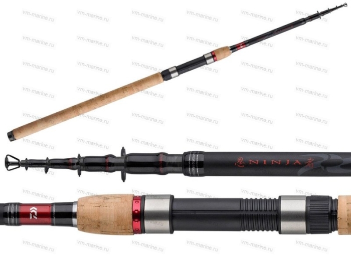 Удилище спиннинговое телескопическое DAIWA Ninja-X Tele Spin 2.40м тест 20-60гр 66144