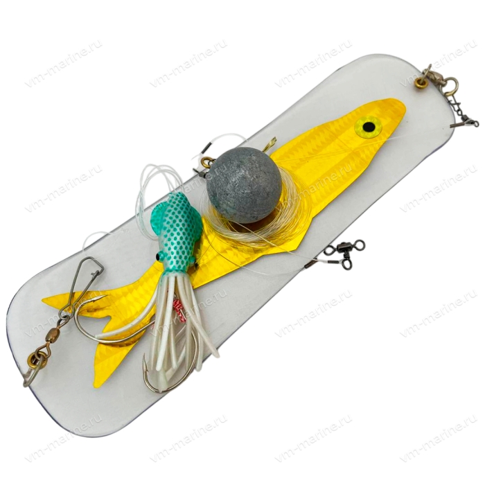 Комплект для троллинга Hot Spot Apex 170-12 флешер/грузило/поводок/каракатица