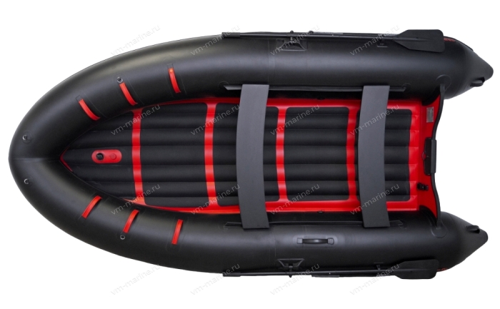 Лодка надувная моторная BADGER AIR LINE ARL390-BLACK/RED с НДНД 3,9м