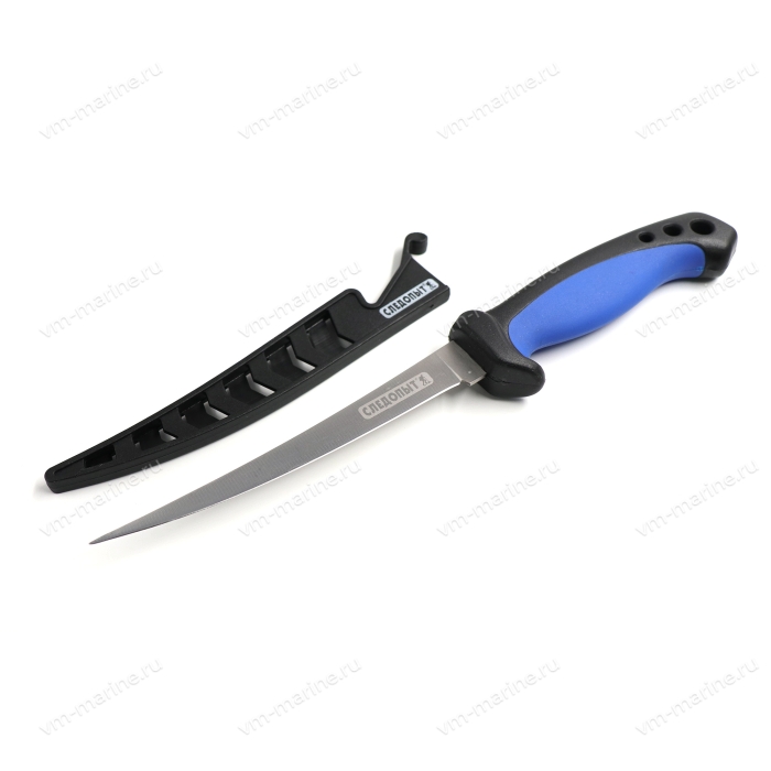 Нож разделочный "СЛЕДОПЫТ" прорезиненная ручка/клинок 150мм в чехле (PF-PK-21)