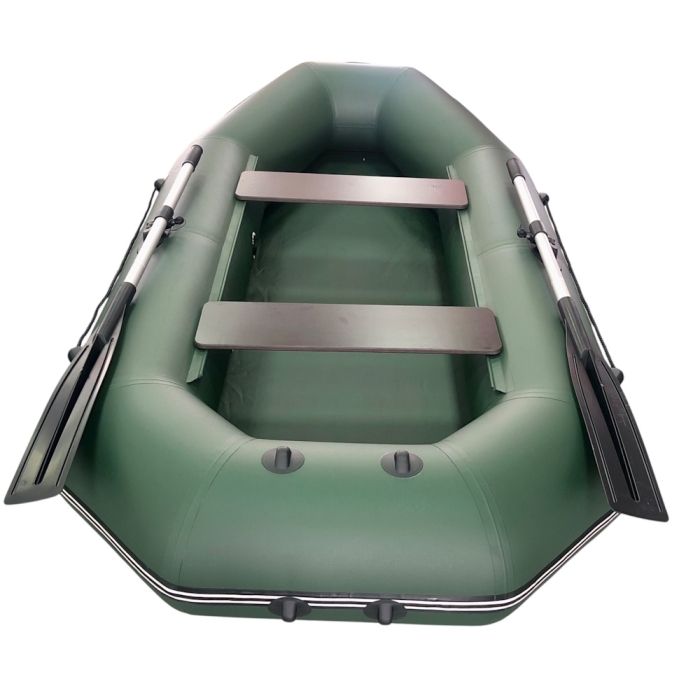 Лодка ПВХ "Агул-255" гребная 2-местная (зеленая)