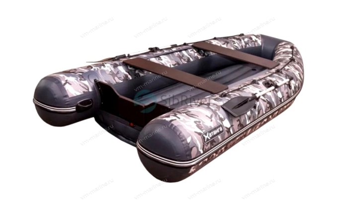 Лодка надувная моторная Хатанга PRO-360 НДНД камуфляж ОМОН