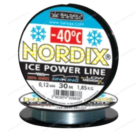 Леска зимняя -40С BALSAX Nordix 0,2мм/4,8кг/30м